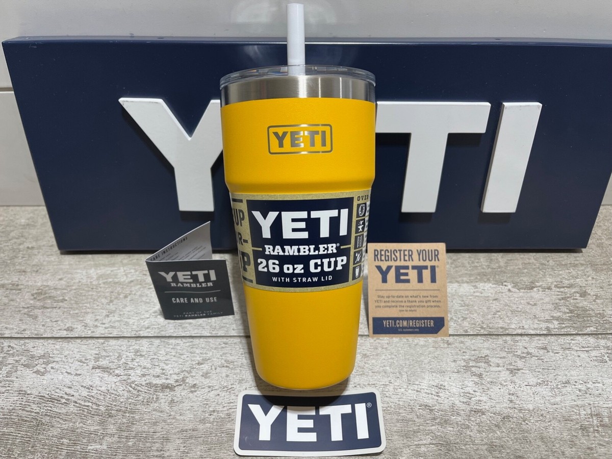 YETI Rambler 26/now 30 oz Stackable Straw Cup LTD ED 🌻 ALPINE
