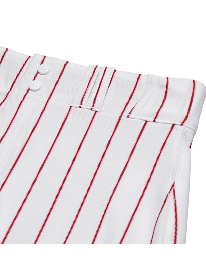 Pantalon De Baseball Champro Homme, Blanc à Passepoil Rouge, Taille S, Neuf