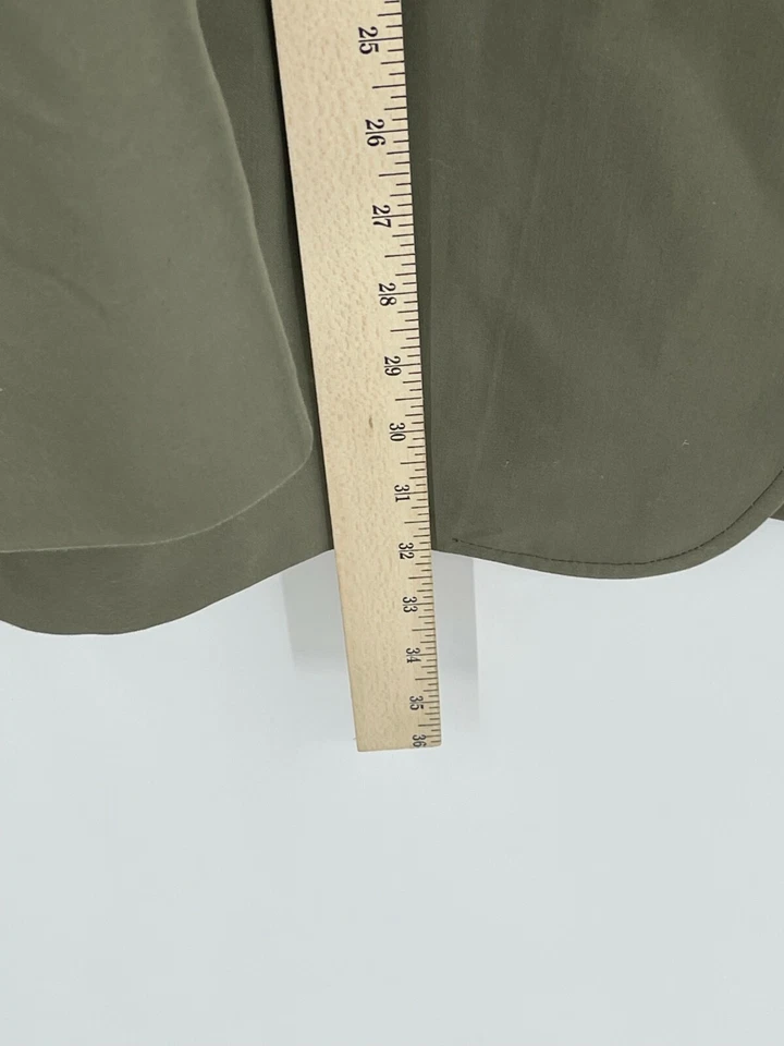 LL Bean Blazer Abrigo Deportivo Para Hombres 42T Verde Oliva Dos Botones Forrado Traje Chaqueta Foto 4 de 4