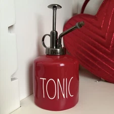 Rae Dun Red Tonic Ceramic Plant Spritzer Mister NWOT