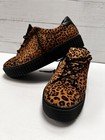 Alfie and Evie Daria Leopard Print Loafers Size 38 - As New Leather Upper Lining