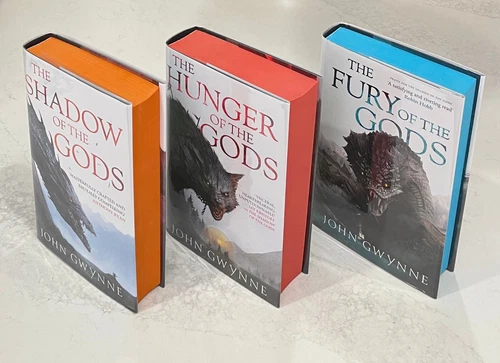 Goldsboro The Shadow of the Gods Bloodsworn Saga 3x Signed John Gwynne Damaged