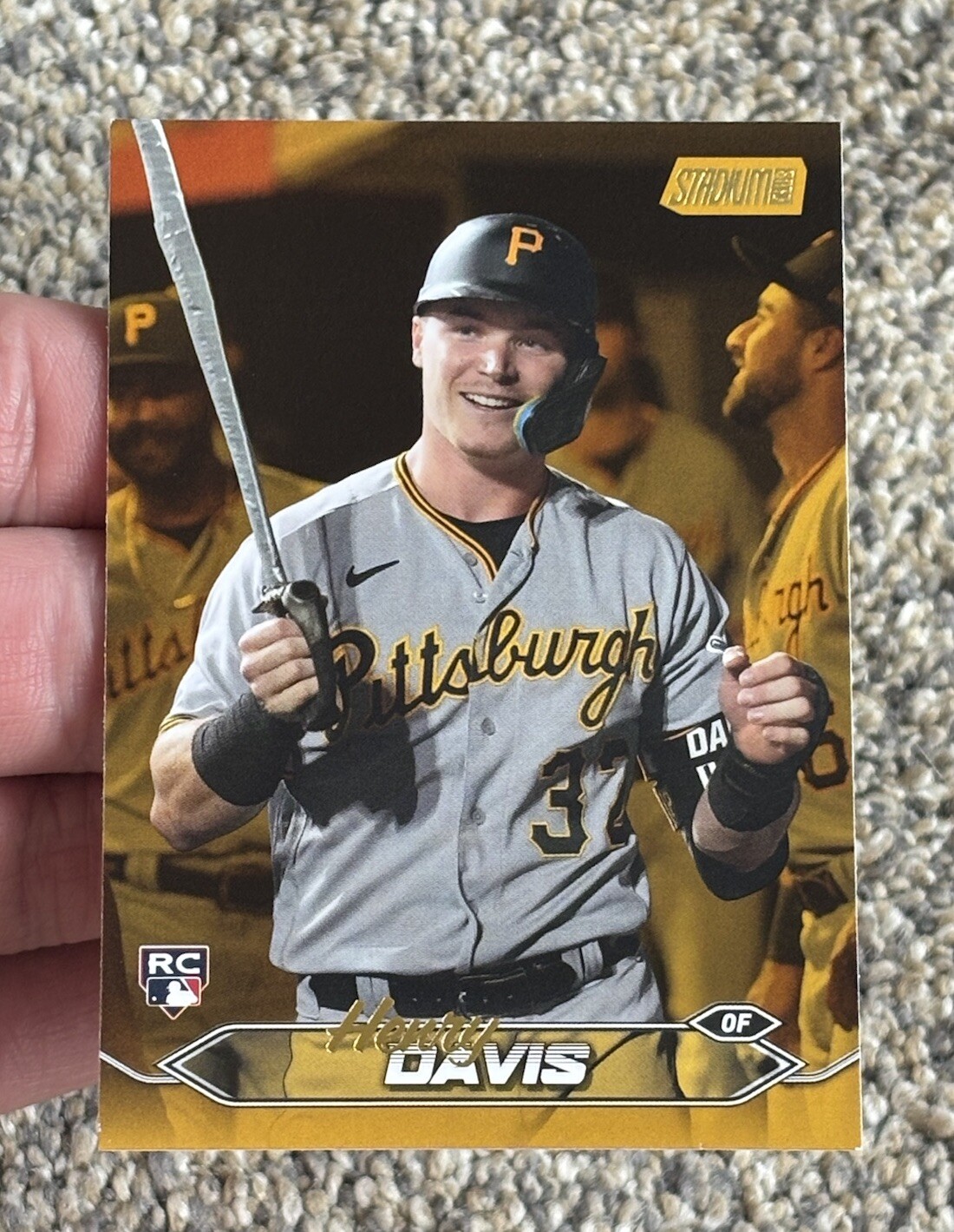 2024 Topps Stadium Club Henry Davis RC Gold Foil SP #207 Pirates Rookie