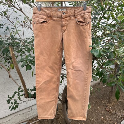 Free People Low Rise Skinny Jeans W28 Tan Stretch Denim