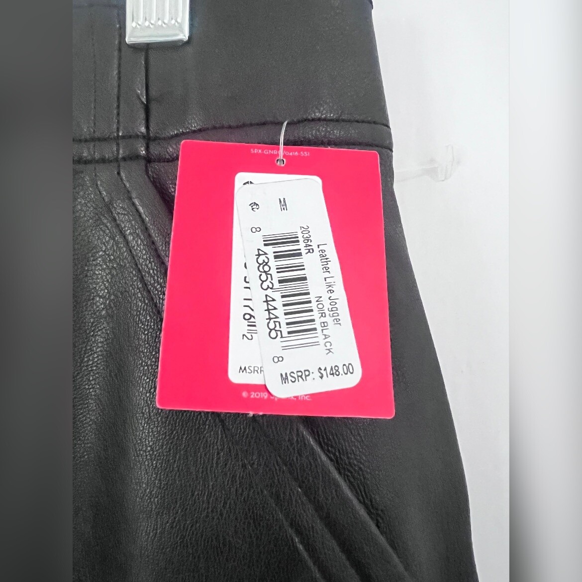 じゅん Spanx Faux Leather Jogger Pants Size M New With Tag | eBay