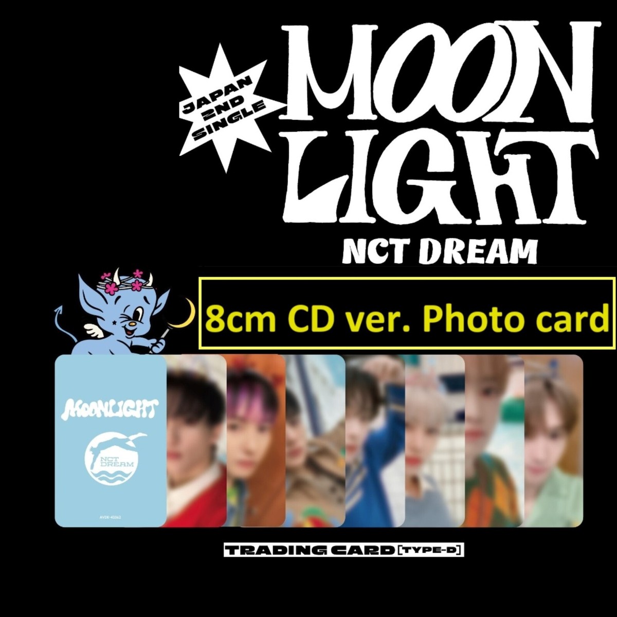 NCT DREAM JAPAN 2ND SINGLE Moonlight official Photo card 8cm NCT DREAM JAPAN 2ND SINGLE Moonlight official Photo card 8cm