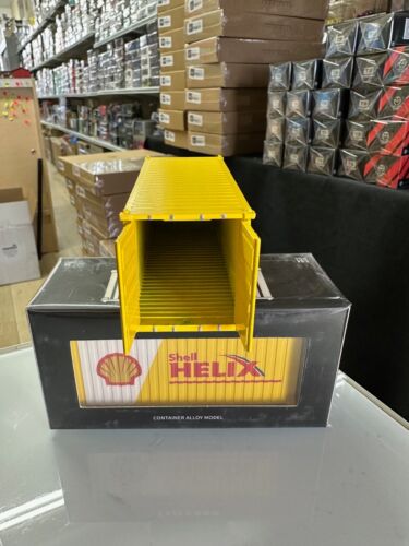 SHELL HELIX CONTAINER OPENING REAR DOORS DIORAMA 1/64 DIECAST BY TIME BOX - Picture 2 of 2