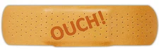 Giant Size! Bandage Bumper Stickers For Hiding Dents/Dings Hilarious! 15" x 4"
