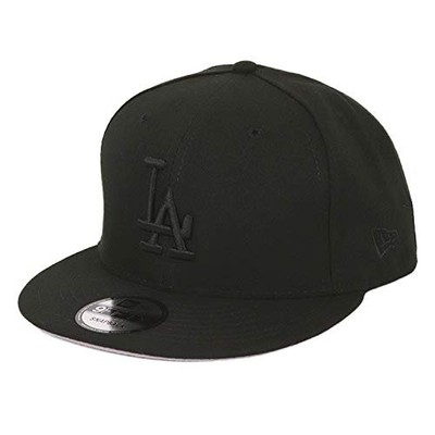 New Era Dodgers 9FIFTY Snapback Cap Herren LA Baseball Cap All Black [Parallel
