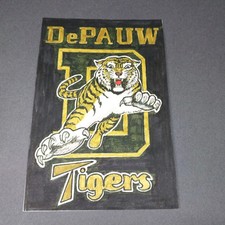 Depauw Tigers Indiana IN 4x6 Scrapbook Shadowbox Artwork Art