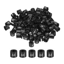100 x Clothes Hanger Marker Colored Hanger Sizer Number 44 Black