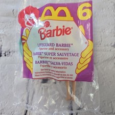 McDonald's Happy Meal Toy 1995 Lifeguard Barbie Doll 6 in Barbie Series NEW