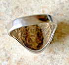 VINTAGE DOMED,RIBBED SZ.7 STERLING SILVER RING — photo 10