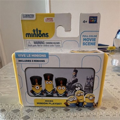 Thinkway Toys Minions Playset Vive Le Minions Boxed Set with 3 Minions
