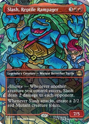 Teenage Mutant Ninja Turtles Variants Slash, Reptile Rampager - Foil - Border...