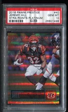 2016 Jeremy Hill Panini Prestige Xtra Points Platinum /25 #40 Bengals PSA 10
