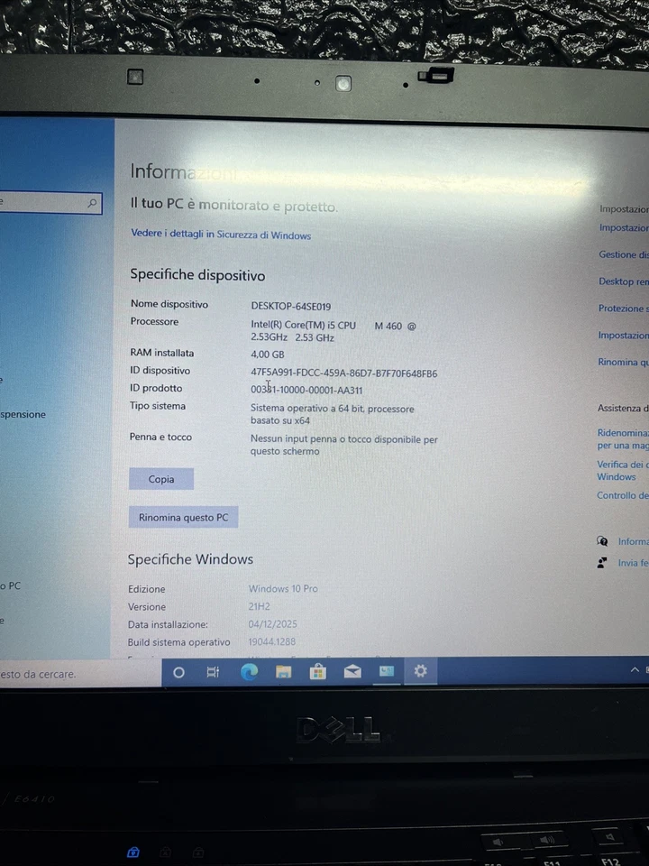 Notebook Dell E641014p (intel Core I5 4gb Ram Ssd 120gb, Nvidia Gf) Windows 10 - Immagine 3 di 4