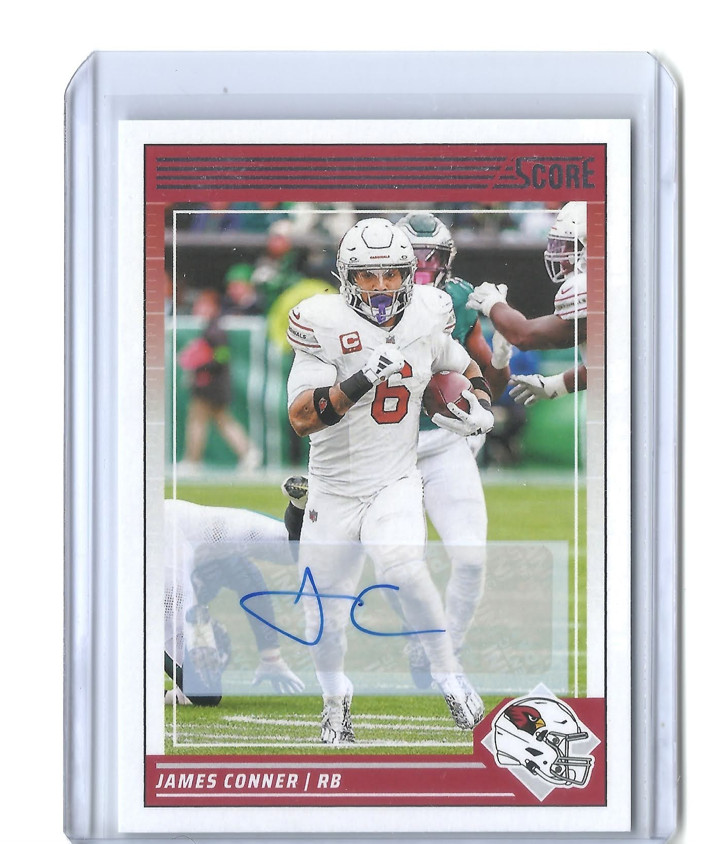 2024 Score Football James Conner Auto - Cardinals