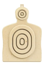 Birchwood Casey Torso Target B27 Target Sizing Bullseye Tan 3 Per Pack -3DTGTBTT