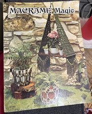 Vtg Rare Macrame' Magic Pattern 1975 Bk H-234