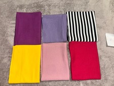 Bündchenstoff Set - Nr. 7 - als Paket BIO Schlauchware  Bündchen Nähen 6 X 25 cm