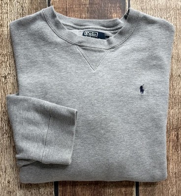 VINTAGE POLO RALPH LAUREN CREWNECK SWEATSHIRT GRAY MENS XL EXCELLENT CONDITION