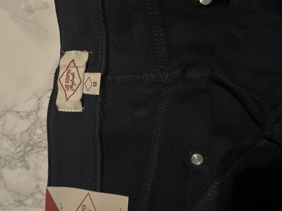 New Lee Cooper Originals Dark Blue Denim Jeans - Women's Size 12 - Classic Fit - Image 3 of 4