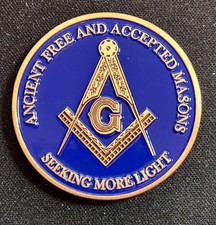 Masonic Geocoin - Activated  Adoptable - TB1TFA6