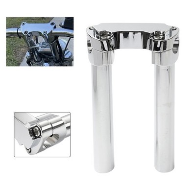 8,5'' Lenker-Riser-Oberklemme für Harley 1'' Lenker Fat Boy FLSTF Low Rider Chrom