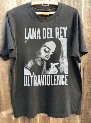 90s Lana Del Rey Utraviolence Albums Short Sleeve Charcoal T shirt NH28264