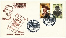 Andorra 1980 First Day Cover - Europa CEPT Michel No 131-32