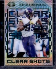 2019 Panini Illusions #CS-DH Danielle Hunter Clear Shots Green #/149