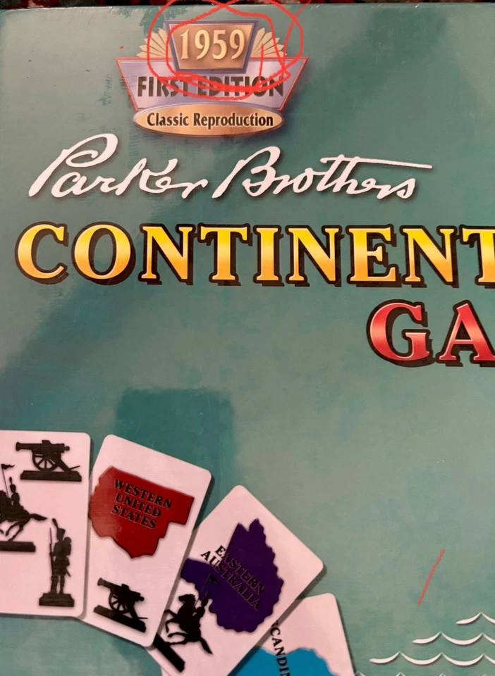 RISK 1959 First Edition Classic Reproduction Continental Board Game NEW SEALED - Image 3 of 3