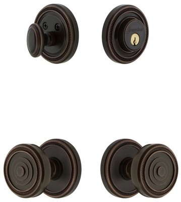 Grandeur SOLSOL_SP_ESET_234 Soleil Solid Brass Single Cylinder - Bronze