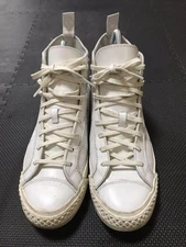 Todd Snyder × P.F.Flyers Rambler Hi White Leather Sneakers 28.5cm