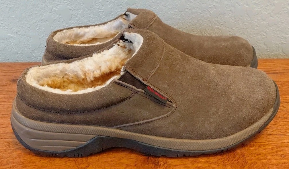 Red Wing Brown Suede Indoor Outdoor Slipper Slip On Clog Men
