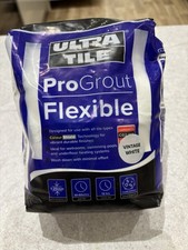 UltraTile ProGrout Flexible Wall Tile Grout, Vintage White. 2.4kg Left.
