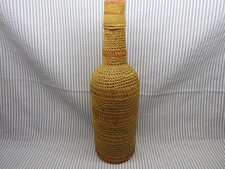 Native American BASKETWEAVE BOTTLE