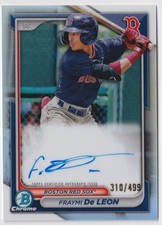 2024 Bowman Chrome #CPA-FD Fraymi De Leon Auto Refractors #/499 Red Sox
