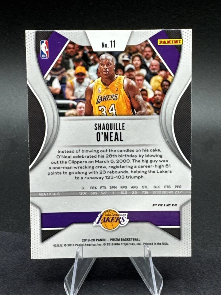 Panini Prizm 2019-20 - Shaquille O'Neal #11 Pink Ice Prizm Foto 2 de 2