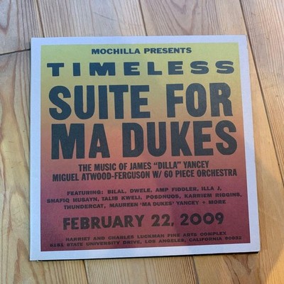 洋楽 J DILLA Timeless Suite For Ma Dukes 2LP J Dilla Timeless Suite for Ma Dukes Vinyl Hip-Hop Orchestral 60+