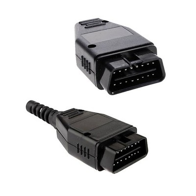 OBD2  OBD-II 16-pin Connector connection male OBD shell plug+shell+SR+screw