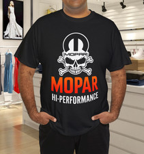 Detroit MOPAR Hi-Performance Skull Logo Muscle Car Graphic T-Shirt