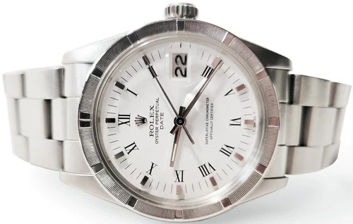 ROLEX 1501 OYSTER PERPETUAL DATE 34mm VINTAGE 1976 STAINLESS AUTO SWISS WATCH