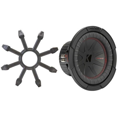 Kicker 48CWR84 CompR 8'' Subwoofer, DVC, 4-ohm - Includes Grill