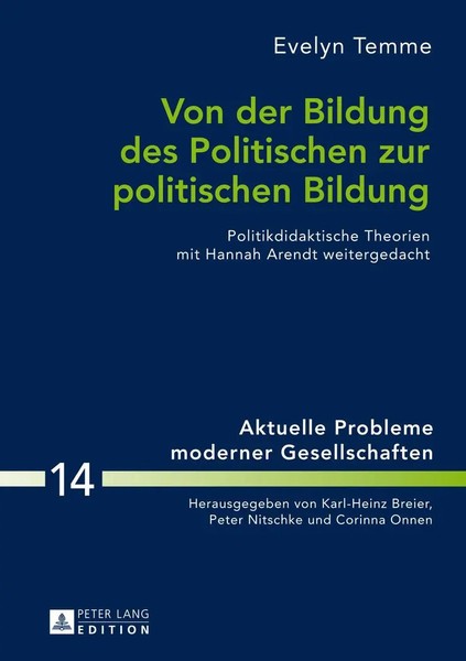Von Der Bildung Des Politischen Zur Politischen Bildung | Evelyn Temme | Buch-image