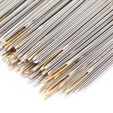 100Pcs Cross Stitch Needles Metal Large Eye Sewing Stitching Embroidery Wit