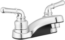 Lynden Bathroom Sink Faucet, Metallic Plated ABS Chrome  Lightweight, rustpro