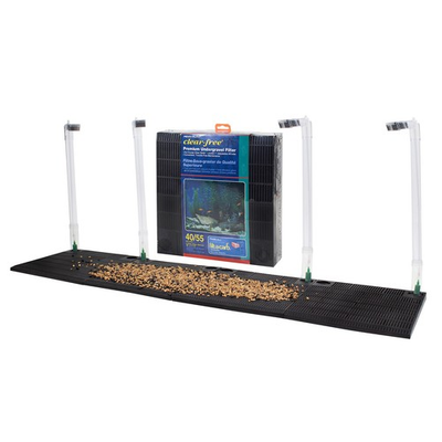 #ad Undergravel Aquarium Filter for 40 55 Gallon Tanks – Four 11.25” x 11.25” Pla... $38.42