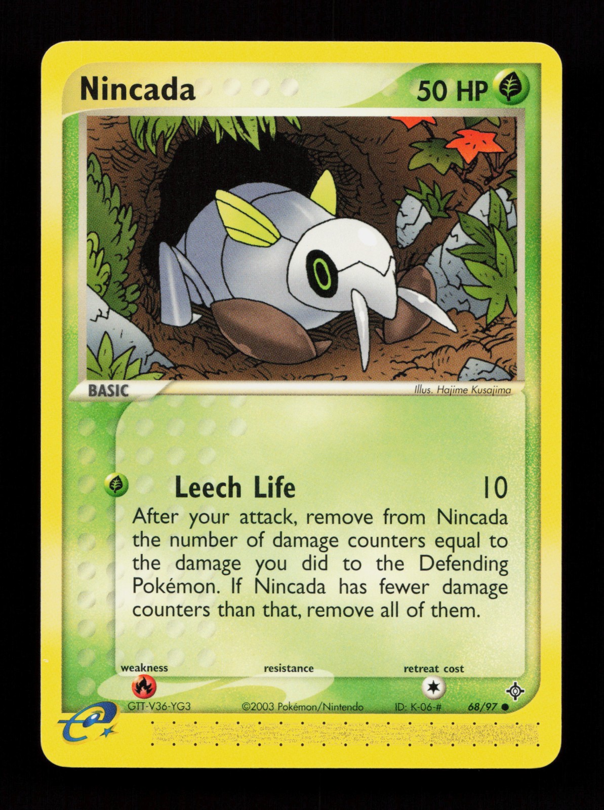 Nincada 68/97 Common Dragon Pokémon Card